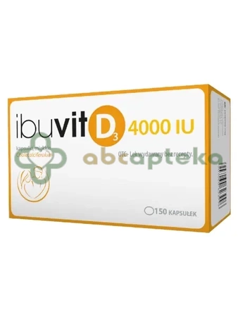 Ibuvit D3 4000 IU,                 150 kapsułek