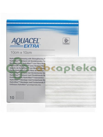 AQUACEL Extra opatrunek Hydrofibre, 10 x 10 cm, 1 sztuka