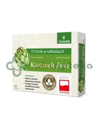 Karczoch Forte Colfarm,                      60 tabletek