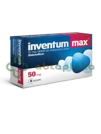 Inventum Max 50 mg, 4 tabletki do rozgryzania i żucia