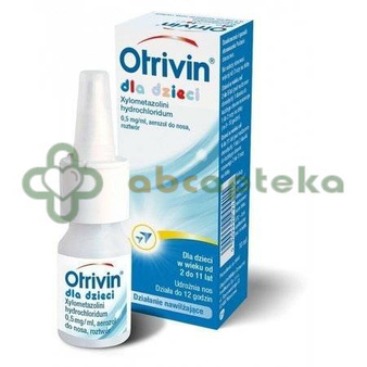 Otrivin, 0,05%, (0,5 mg/ml), aerozol do nosa, 10 ml