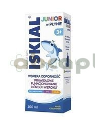 Iskial Junior, płyn dla dzieci powyżej 3. roku życia i dorosłych, smak cytrynowy, 100 ml,