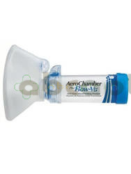 AeroChamber Plus Flow-Vu, komora inhalacyjna z dużą maską dla dorosłych, niebieska, 1 sztuka