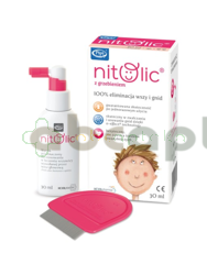 Pipi Nitolic płyn przeciw wszawicy 30 ml + grzebień