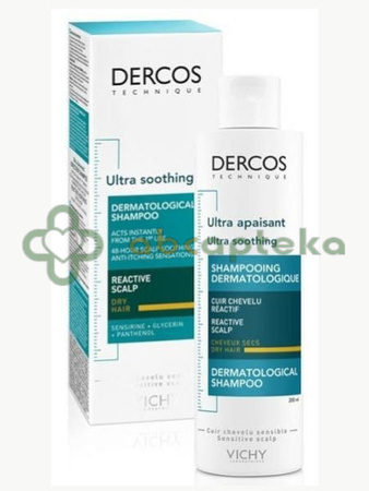 Vichy Dercos ultrakojący szampon do włosów suchych, 200 ml