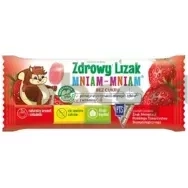 Zdrowy Lizak Mniam-Mniam na ząbki, kości i odporność, smak truskawkowy, 1 sztuka