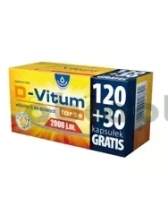D-Vitum Forte 2000 j.m., 150 kapsułek