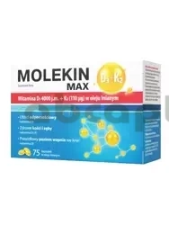 Molekin D3 + K2 Max, 75 kapsułek,