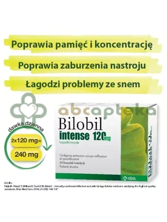Bilobil Intense, 120 mg, 60 kapsułek