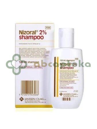 Nizoral, 20 mg/g, szampon leczniczy, /import równoległy Inpharm,         120 ml