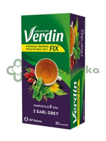 Verdin Fix Earl Grey, 20 saszetek