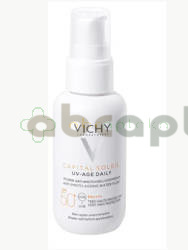 Vichy Capital Soleil UV-Age Daily, fluid przeciw fotostarzeniu się skóry SPF 50+, 40 ml + VICHY Capital Soleil Fluid OCHRONNY UV-Clear 15 ml tubka SPF50+ | DATA WAŻNOŚCI 31.05.2025