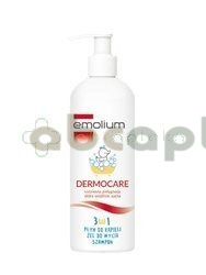 Emolium Dermocare, 3w1 płyn do kąpieli żel do mycia szampon, 400 ml