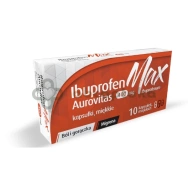 Ibuprofen Max Aurovitas 400 mg, 10 kapsułek