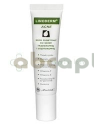 Linoderm Acne, krem punktowy do skóry trądzikowej, 18 ml