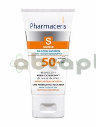 Pharmaceris S, Bezpieczny krem ochronny do twarzy dla dzieci od chwili narodzin, SPF 50+, 50 ml