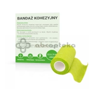 Bandaż kohezyjny PASO 4.5 m x 10 cm zielony, 1 sztuka