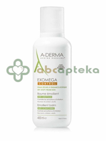 A-Derma Exomega Control, balsam emolient, 400 ml