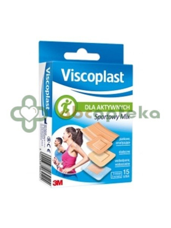 Plastry Viscoplast Sportowy Mix 15 sztuk
