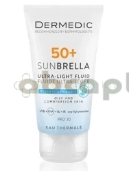 Dermedic Sunbrella, ultralekki krem ochronny SPF50 dla skóry tłustej i mieszanej, 40 ml