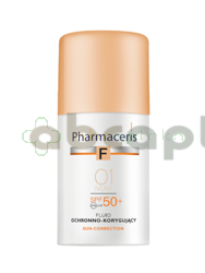 Pharmaceris F, fluid ochronno-korygujący, 01 Ivory, SPF 50, 30 ml