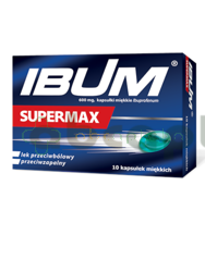 Ibum Supermax, 600 mg, 10 kapsułek | DATA WAŻNOŚCI 31.01.2027