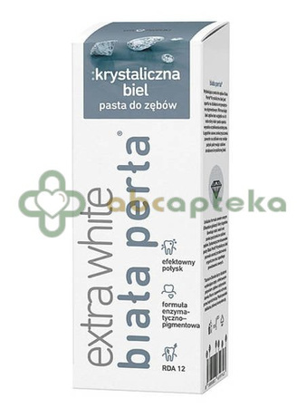 BIAŁA PERŁA Plus Krystaliczna Biel, wybielająca pasta do zębów, 75ml