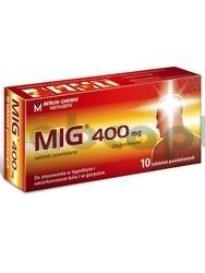 Mig 400 mg, 10 tabletek