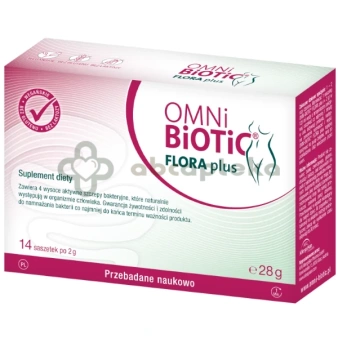 Omni Biotic Flora Plus, 14 saszetek | DATA WAŻNOŚCI 31.01.2027