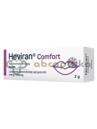 Heviran Comfort krem 50 mg/g,         2 g 