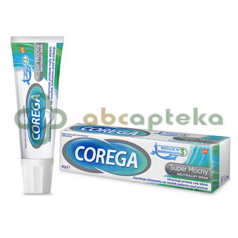 Corega Super Mocny Neutralny Smak, krem mocujący do protez zębowych, 40 g