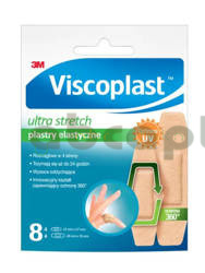 Viscoplast Ultra Stretch, platry elastyczne, 8 sztuk