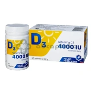 Witamina D3 4000 IU, 50 tabletek