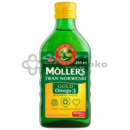 Tran Mollers Gold, smak cytrynowy, 250 ml