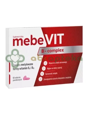 MebeVIT-B complex, 60 tabletek powlekanych