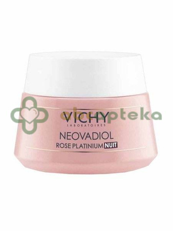 Vichy Neovadiol Rose Platinium, wzmacniający, regenerujący krem na noc, 50 ml