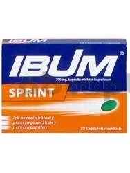 Ibum Sprint, 200 mg, 10 kapsułek | DATA WAŻNOŚCI 28.02.2027