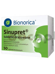 Sinupret, 50 tabletek drażowanych