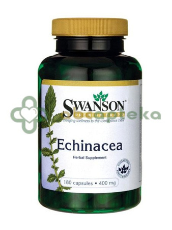 Swanson Echinacea 400 mg, 180 kapsułek
