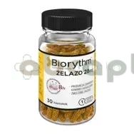 Biorythm Żelazo 28 mg, 30 kapsułek