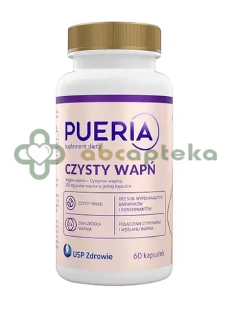 Pueria Czysty Wapń, 60 kapsułek