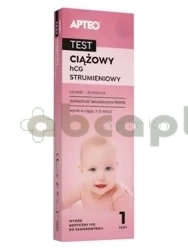 Test ciążowy HCG strumieniowy APTEO,  1 sztuka