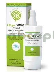Allergo-Comod, 20 mg/ml, krople do oczu, 10 ml | DATA WAŻNOŚCI 31.03.2026