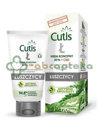 Cutis Ł-Łuszczyca, krem konopny 20% + CBD, 120 ml