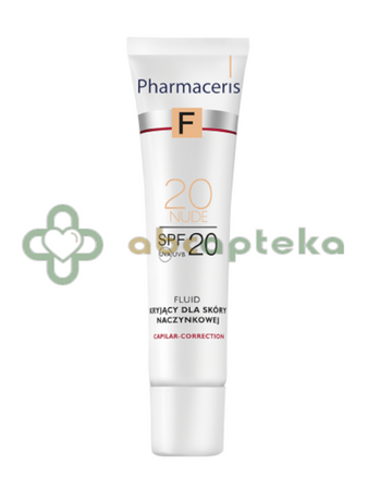 Pharmaceris F, fluid kryjący dla skóry naczynkowej, 20 Nude, SPF 20, 30 ml