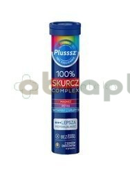 Plusssz 100% Skurcz Complex, smak pomarańczowo-grejpfrutowy, 20 tabletek musujących