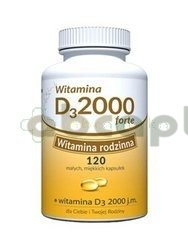 Witamina D3 2000 forte, 120 kapsułek