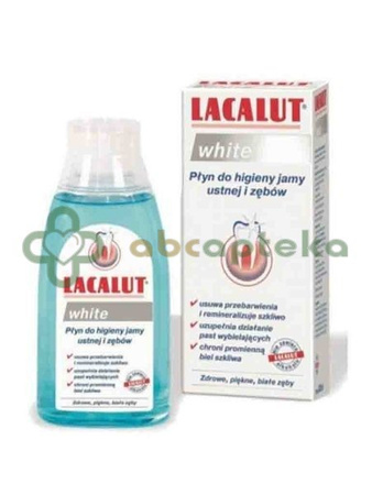 Lacalut White, płyn do płukania jamy ustnej, 300 ml