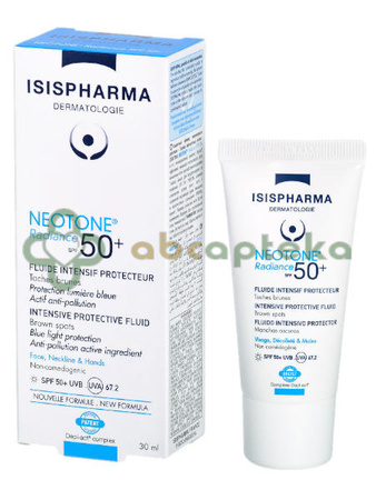 Isispharma Neotone Radiance, serum na dzień likwidujące przebarwienia skóry z filtrem SPF50+, 30 ml | DATA WAŻNOŚCI 28.02.2025