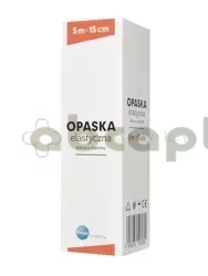 Opaska elastyczna tkana z zapinką PASO, 5 m x 15 cm, 1 sztuka